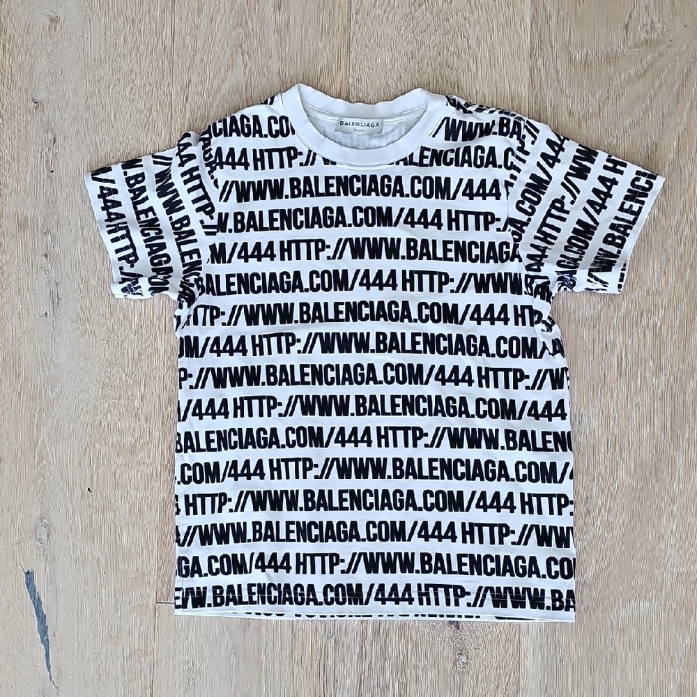 Balenciaga White Graphic T-Shirt